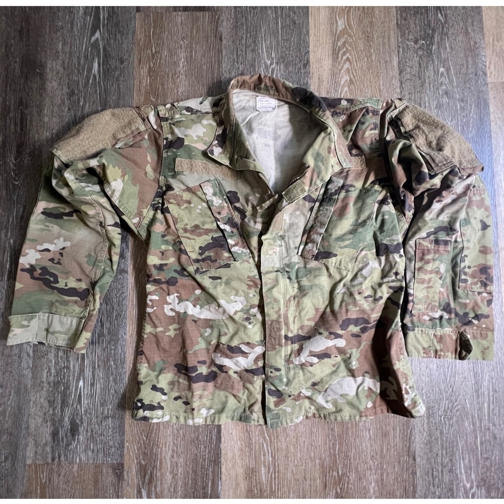 Military OCP Multicam Combat Coat Small Short Green Camouflage Ripstop Jacket